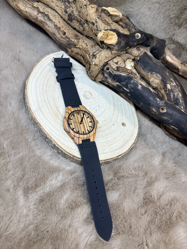 Montre Bois et Cuir – Écorce II