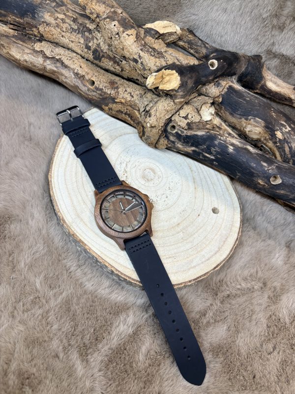 Montre Bois et Cuir – Brume II