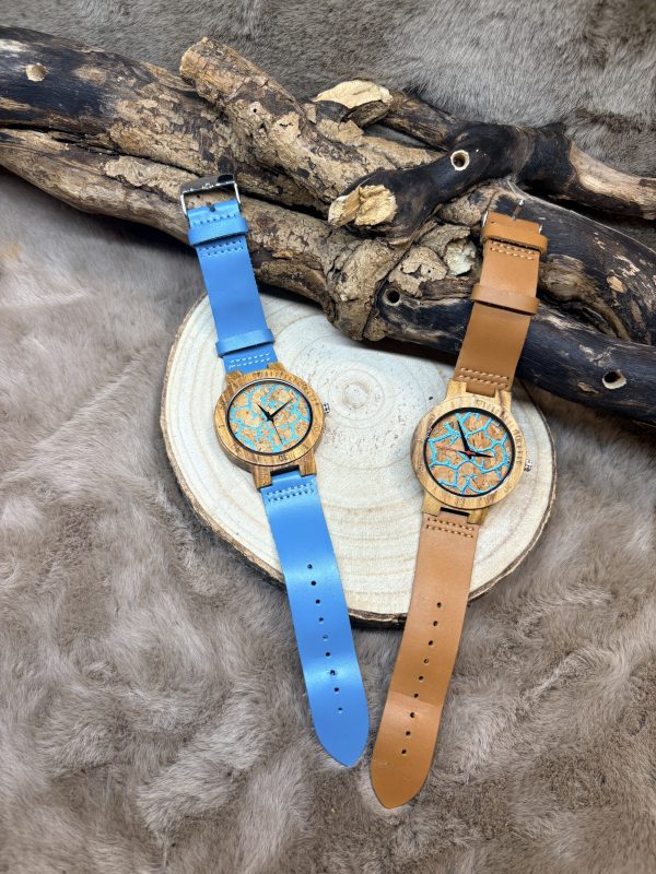 Montre Bois et Cuir – Écorce III