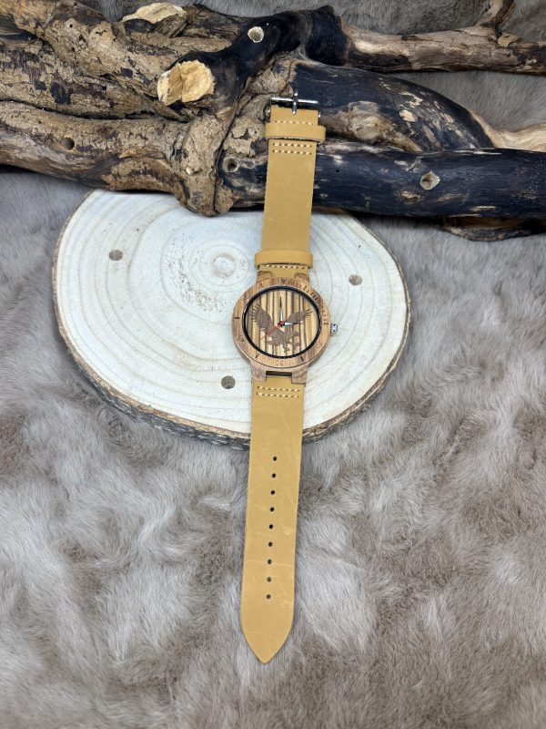 Montre Bois et Cuir – Opale III